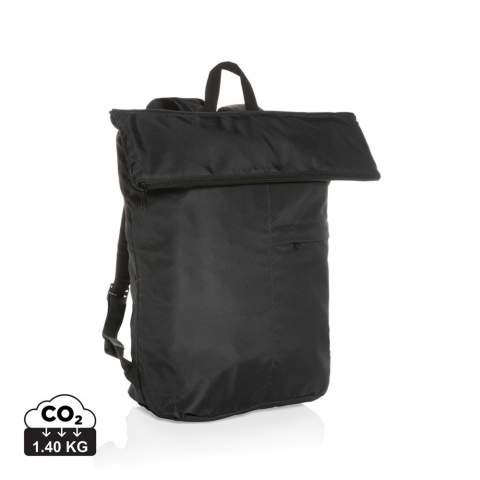 Sac à dos fabriqué à partir de polyester 100 % recyclé intégrant le traceur AWARE™. Vous permettra de voyager en toute sérénité grâce à sa conception astucieuse, ce sac à dos pliable se range facilement dans sa pochette intégrée. Léger comme une plume et ne pesant que quelques grammes, il vous permet d'emporter tout ce dont vous avez besoin sans ajouter de poids supplémentaire à votre bagage. 2 % des recettes de chaque produit Aware™ vendu seront reversés à Water.org. Sans PVC.<br /><br />PVC free: true