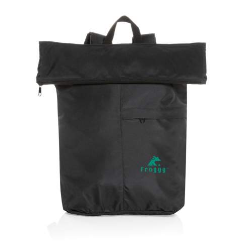 Sac à dos fabriqué à partir de polyester 100 % recyclé intégrant le traceur AWARE™. Vous permettra de voyager en toute sérénité grâce à sa conception astucieuse, ce sac à dos pliable se range facilement dans sa pochette intégrée. Léger comme une plume et ne pesant que quelques grammes, il vous permet d'emporter tout ce dont vous avez besoin sans ajouter de poids supplémentaire à votre bagage. 2 % des recettes de chaque produit Aware™ vendu seront reversés à Water.org. Sans PVC.<br /><br />PVC free: true