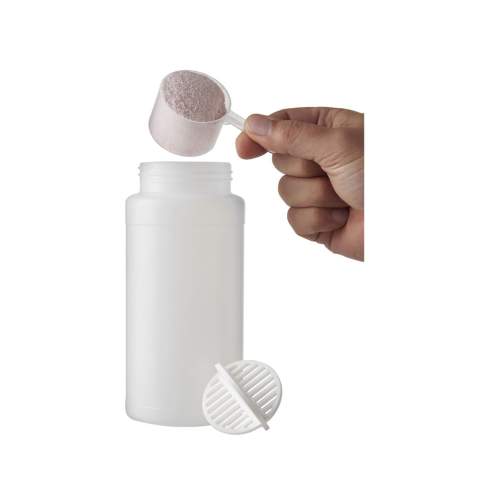 Bouteille de sport à simple paroi avec boule de shaker pour assurer un mélange homogène des boissons protéinées. Dispose d’un couvercle antifuite avec fermeture à clapet. Capacité de 500 ml. Fabriquée au Royaume-Uni. Sans BPA. Conforme à la norme EN12875-1. Lavable au lave-vaisselle.