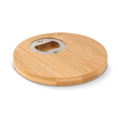 Elevate your drink experience with our Bamboo Coaster and Bottle Opener in one. This dual-purpose, eco-friendly accessory adds a touch of nature to your table while providing a convenient solution for popping open your favorite beverages.