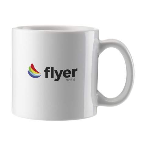 Mug made of high-quality ceramics in a pleasant size. Fits under nearly every coffee machine. The perfect mug for all full colour prints, including photos. Dishwasher safe. Capacity 260 ml.