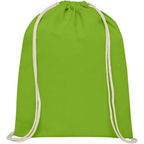 Large main compartment with cotton drawstring closure. Resistance up to 5 kg weight. 