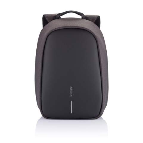 The Bobby Hero line represents a new era in anti-theft backpacks, offering safety, ease and organisation for your daily journeys. Cut-proof protection, discreet zipper closures and concealed pockets ensure the security of your belongings during commutes. The Bobby Hero Small is equipped with an integrated USB charging port, water-repellent fabric, illuminating safety strips and a luggage strap for added convenience. Internally, padded compartments cater to a 13.3” laptop and a tablet up to 12.9”. Made from R-pet fabric with the AWARE™ tracer. With AWARE™, the use of genuine recycled fabric is guaranteed. 25% recycled content. Registered design®<br /><br />FitsLaptopTabletSizeInches: 13.3<br />PVC free: true