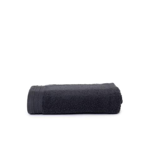 The T1-ORG50 Organic Towel Anthracite towel made from organic cotton is an ecologically responsible choice.<br />The size of 50 x 100 is ideal for any bathroom or gym.<br />The fabric thickness of 550 gr/m2 ensures optimal moisture absorption and a soft feeling.<br />The high-quality combed cotton gives you long-lasting softness.<br />Choose from the colors inspired by Latin America.