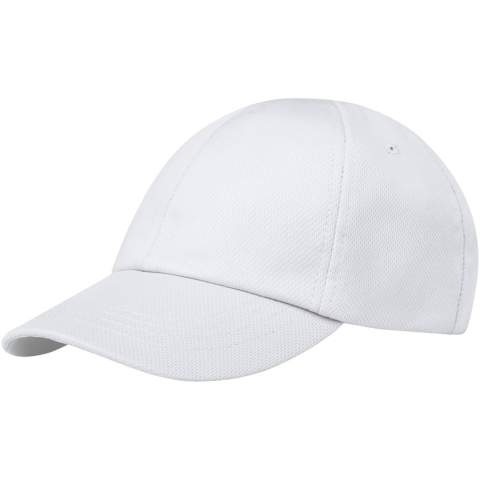 The Cerus 6 panel cool fit cap is crafted from mesh with a cool fit finish, 105 g/m² made of polyester. Designed for a comfortable fit with a head circumference of 58 cm, the metal buckle closure allows for easy, secure adjustments.