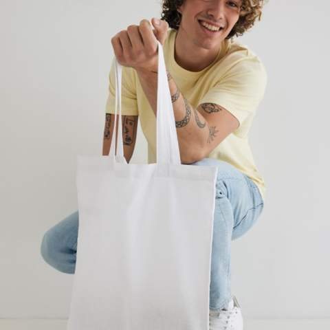 Tell a true story about sustainability and wear it with pride! This versatile 145g cotton totebag is embedded with AWARE™ tracer technology. With AWARE™, the use of genuine recycled fabric materials (70% rcotton and 30% rpet) and water reduction impact claims are guaranteed. Save water and use genuine recycled fabrics. If you choose this item you save between 465 and 531 litres of water, depending on the colour version. With the focus on water, 2% of proceeds of each Impact product sold will be donated to Water.org. Water savings are based on figures when compared to conventional fibre. This calculated indication is based on reliable LCA data as published by Textile Exchange in their Material Snapshots 2016.<br /><br />PVC free: true