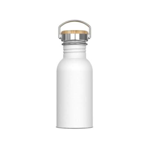 Stainless steel single wall water bottle. This 100% leak-proof bottle is suitable for cold, non-carbonated drinks. Powder coating for a premium look. Comes packaged in a gift box.