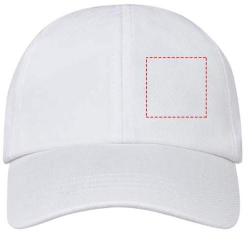 The Cerus 6 panel cool fit cap is crafted from mesh with a cool fit finish, 105 g/m² made of polyester. Designed for a comfortable fit with a head circumference of 58 cm, the metal buckle closure allows for easy, secure adjustments.