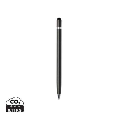Metalen touchscreen pen met tijdloos design. Nieuwe creatieve mogelijkheden noteer je met deze moderne pen. Inclusief Duitse Dokumental® inktvulling in blauw (ca. 1200 m schrijflengte) met TC-ball voor ultra-vloeiend schrijfplezier.