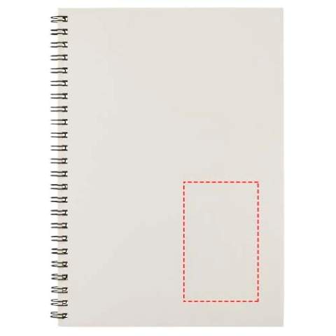 Add some bold colour to your notes with this A5 spiral notebook. It includes 50 sheets of blank 80 g/m2 recycled paper and a 300 g/m2 card front cover in a choice of colours. You can customise the pages of this versatile notebook with any design - so whether you want lined paper, squares or dots - anything is possible! Manufactured using responsibly sourced materials. Made in the UK.