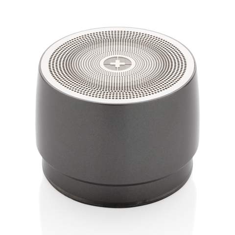 Haut-parleur 5W compact en acier inoxydable. La partie inférieure de l'enceinte possède un haut-parleur ‘’subwoofer’’ pour améliorer la performance des basses. Batterie de 650 mAh pour avoir jusqu'à 5 heures d'écoute de votre musique préférée. BT 5.0 pour connexion facile (jusqu’à 10m) et une qualité d’écoute parfaite. Câble micro USB en TPE inclus.<br /><br />HasBluetooth: True<br />NumberOfSpeakers: 1<br />SpeakerOutputW: 5.00