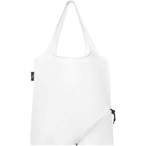 Tote bag with open main compartment. Dropdown height of handles is 26 cm. Unique fold-away function with drawstring closure. Resistance up to 5 kg weight.