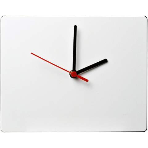 Wall clock made with vibrant in-mould labelling for exceptional brand exposure. The clock face is made from at least 97% recycled materials.