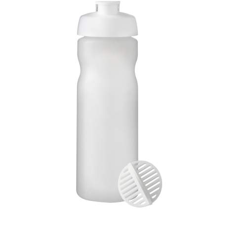 Bouteille de sport à simple paroi avec boule de shaker pour assurer un mélange homogène des boissons protéinées. Dispose d’un couvercle antifuite avec fermeture à clapet. Capacité de 650 ml. Fabriquée au Royaume-Uni. Sans BPA. Conforme à la norme EN12875-1. Lavable au lave-vaisselle.