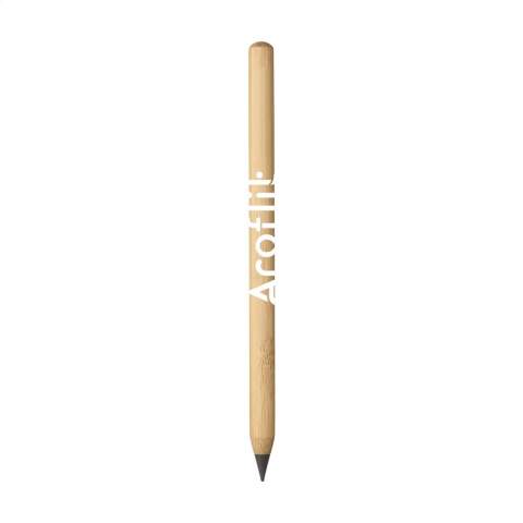 WoW! Durable pencil made from bamboo. This pencil has a graphite point which can write up to 20,000 meters of text. This product writes, and can be erased, exactly as a standard pencil. The tip does not require sharpening and hard wearing, meaning that this pencil last up to 100 times longer than its traditional wooden counterpart.