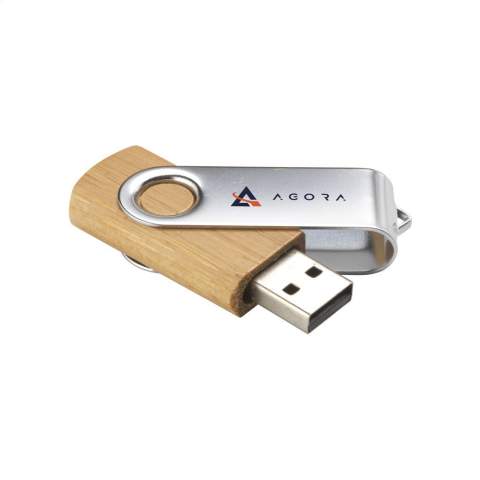 ÖKO USB-Stick (Version 2.0) aus Bambus mit Carbon-Finish, ideal geeignet um Dateien handlich und sicher zu speichern. Sofort einsetzbar durch das "Plug&Play"- System. Verwendbar unter Windows, Mac und Linux. Wird einzeln in einem Kraftkarton geliefert. Der Preis ist inklusive Aufdruck in 1 Farbe auf 1 Seite.