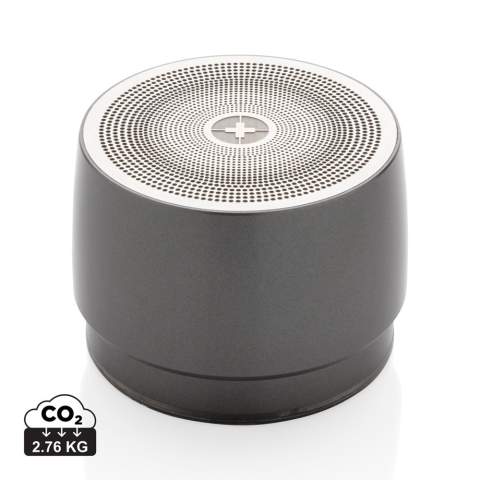 Haut-parleur 5W compact en acier inoxydable. La partie inférieure de l'enceinte possède un haut-parleur ‘’subwoofer’’ pour améliorer la performance des basses. Batterie de 650 mAh pour avoir jusqu'à 5 heures d'écoute de votre musique préférée. BT 5.0 pour connexion facile (jusqu’à 10m) et une qualité d’écoute parfaite. Câble micro USB en TPE inclus.<br /><br />HasBluetooth: True<br />NumberOfSpeakers: 1<br />SpeakerOutputW: 5.00