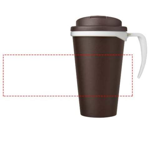 Mug isotherme à double paroi avec couvercle anti fuites à visser. Le couvercle permet d'éviter les fuites et se fixe sans silicone. Vous pouvez mélanger et assortir les couleurs pour créer le mug parfait. Fabriqué au Royaume-Uni. Livré dans une boîte cadeau blanche. Sans BPA. Conforme à la norme EN12875-1. Peut aller au lave-vaisselle et au micro-ondes.