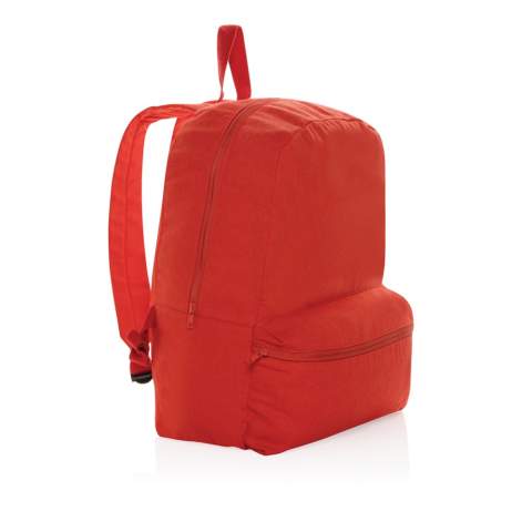 Sac à dos en toile recyclée de 285 g/m², est un classique pour un usage quotidien. Ce sac dispose d'une poche avant et une arrière pour contenir vos essentiels quotidiens. Avec le traceur AWARE™ qui valide l'utilisation authentique de matériaux recyclés.  2% du produit de chaque produit Impact vendu sera reversé à Water.org. Composition 70% coton recyclé et 30% polyester recyclé.<br /><br />PVC free: true