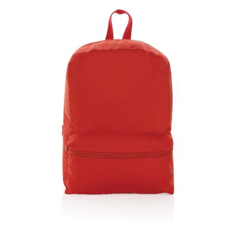 Sac à dos en toile recyclée de 285 g/m², est un classique pour un usage quotidien. Ce sac dispose d'une poche avant et une arrière pour contenir vos essentiels quotidiens. Avec le traceur AWARE™ qui valide l'utilisation authentique de matériaux recyclés.  2% du produit de chaque produit Impact vendu sera reversé à Water.org. Composition 70% coton recyclé et 30% polyester recyclé.<br /><br />PVC free: true