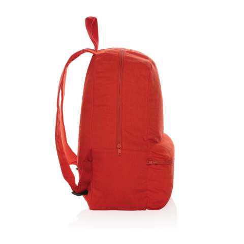 Sac à dos en toile recyclée de 285 g/m², est un classique pour un usage quotidien. Ce sac dispose d'une poche avant et une arrière pour contenir vos essentiels quotidiens. Avec le traceur AWARE™ qui valide l'utilisation authentique de matériaux recyclés.  2% du produit de chaque produit Impact vendu sera reversé à Water.org. Composition 70% coton recyclé et 30% polyester recyclé.<br /><br />PVC free: true