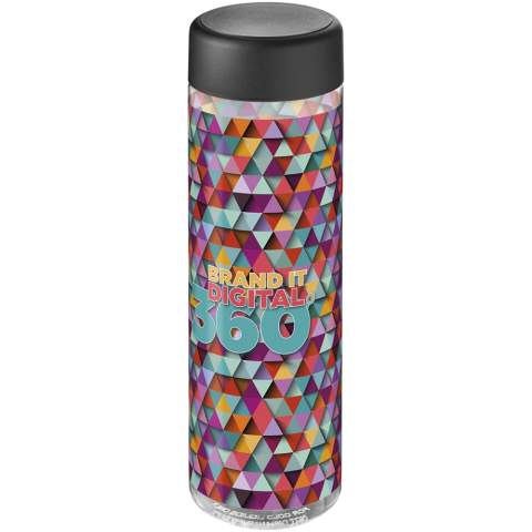 Single-wall water bottle with sleek design, made from fully recyclable material. Features a secure screw cap. Volume capacity is 850 ml. Made in the UK. Packed in a recycled PE plastic bag. Mix and match colours to create your perfect colour bottle. BPA-free.