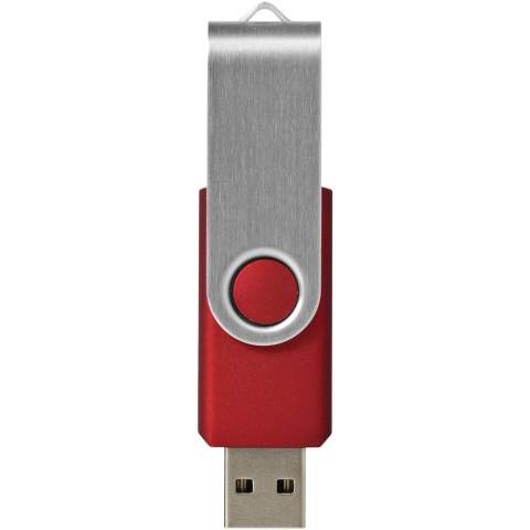 Met de Rotate-basic 2GB flash drive kan je gemakkelijk en veilig uw bestanden delen, verplaatsen en back-uppen. De plastic flashdrive heeft een 360 graden draaibare en lichtgewicht aluminium behuizing die het openen en sluiten vergemakkelijkt en de drive beschermt wanneer deze niet in gebruik is. Plug en play technologie - compatibel met Windows en MacOS besturingssystemen. USB 2.0 met een schrijfsnelheid van 2,92 MB/s en een leessnelheid van 9,76 MB/s. De USB stick is verkrijgbaar in verschillende kleuren en biedt diverse mogelijkheden voor het bedrukken van een logo.   