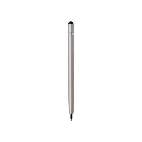 Timeless metal stylus pen design. Write and touch new creative possibilities with this modern pen. Incl. German ca. 1200m writing length Dokumental® blue ink refill with TC-ball for ultra smooth writing.