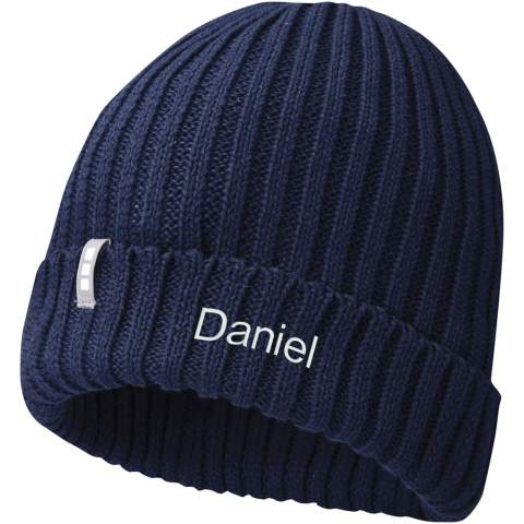 The Ives organic beanie is made of organic cotton with a 7 gauge density, ensuring durability and a soft, breathable feel. This single layer beanie has a double folded edge, offering both comfort and warmth, making it perfect for all seasons. The branded loop label adds a touch of sophistication.