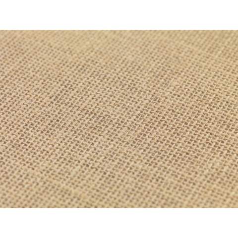 WoW! Sac cabas résistant et durable en jute, avec intérieur laminé et anses longues en coton tissé. Certifié OEKO-TEX®. Capacité env. 8 litres.   Pour votre information : En raison du tissage grossier, l'impression de petits détails dans un logo, des lignes fines et de très petites lettres est limitée. Il est donc possible qu'après avoir reçu votre logo, nous vous conseillions de l'ajuster ou de l'élargir.