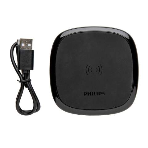 Philips ultra snelle 10W Qi draadloze oplader met LED-indicator. Het oplaadstation ondersteunt 10W snel en veilig opladen. Ingang: 5 V/2 A Draadloze uitgang: Uitgang: 5 W/7,5 W/10 W. Verpakt in Philips geschenkverpakking<br /><br />WirelessCharging: true