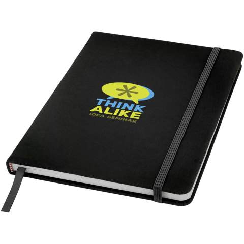 Le carnet Spectrum n'est pas seulement un élément essentiel du bureau, mais aussi une excellente occasion de promouvoir votre marque. Le carnet avec couverture en carton possède une couverture rigide et 96 feuilles lignées de 60 g/m², idéales pour noter des idées rapides ou de longues notes. Le format A5 est pratique car il se glisse facilement dans un sac.