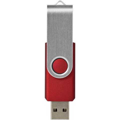 Avec la clé USB Rotate-basic 2GB, il est facile et sûr de partager, déplacer et sauvegarder vos fichiers. La clé USB en plastique est dotée d'un corps en aluminium léger et rotatif à 360 degrés qui facilite l'ouverture et la fermeture et protège la clé lorsqu'elle n'est pas utilisée. Technologie Plug and Play - compatible avec les systèmes d'exploitation Windows et MacOS. USB 2.0 avec une vitesse d'écriture de 2,92 Mo/s et une vitesse de lecture de 9,76 Mo/s. La clé USB est disponible en différentes couleurs et offre diverses possibilités d'impression de n'importe quel logo.   