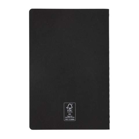 Carnet de notes avec couverture souple, certifié FSC®. 46 feuilles/92 pages (papier crème certifié FSC®).<br /><br />NotebookFormat: A5<br />NumberOfPages: 92<br />PaperRulingLayout: Pages lignées