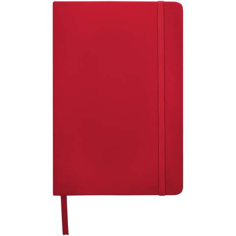 The Spectrum notebook is not only an office essential but also a great opportunity to promote your brand. The cardboard notebook has a soft-feel cover and 96 lined sheets of 60 g/m², ideal for writing down quick ideas or long notes. The A5 size is practical as it fits easily into the average bag.