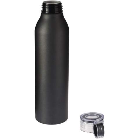 Belle et légère, c'est la bouteille de sport en aluminium Grom 650 ml en quelques mots. Le couvercle transparent à visser est anti-débordement et dispose d'une sangle avec une fonction color-pop, assurant un transport facile. La finition mate et métallique donne à la bouteille un aspect élégant. Quel que soit l'événement à célébrer, la bouteille Grom plaira à coup sûr à tous les destinataires.