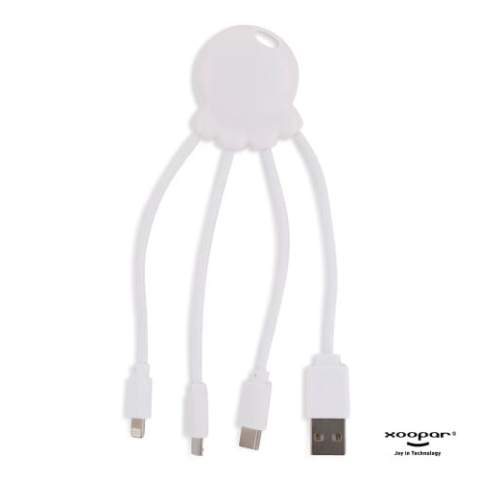 Das Eco Octopus Ladekabel ist aus RPET (Kabel) und recyceltem Kunststoff (Gehäuse) hergestellt. Mit einem USB-Eingangsstecker und drei verschiedenen Steckern können Sie Ihre Geräte umweltfreundlich aufladen. Ob am Schreibtisch, im Auto, in der Tasche oder im Urlaub, dieses Multiladekabel ist immer praktisch! Der Gesamtanteil an recyceltem Material beträgt 61 %, bezogen auf das Gewicht des Artikels. Das Kabel ist in einem nachhaltigen, FSC-zertifizierten Papierumschlag verpackt.