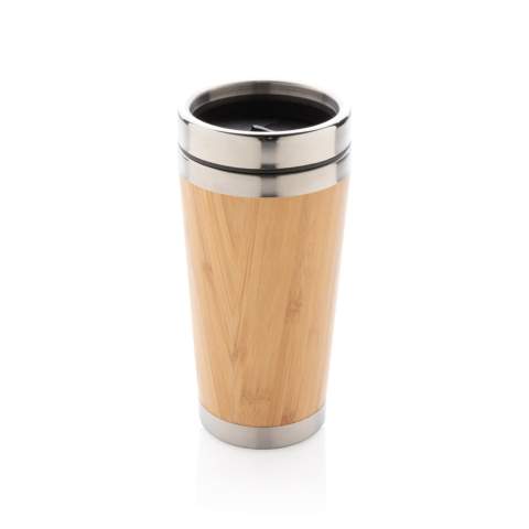 This unique tumbler comes with 304 foodgrade and rustproof stainless steel interior walls and organic bamboo exterior. Keep your drinks hot for up to 3h and cold for up to 6h. Perfect fit for in the car. Content: 450 ml.<br /><br />HoursHot: 3<br />HoursCold: 6