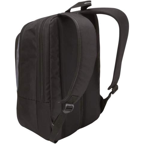 Sac à dos au design exclusif avec compartiment pour ordinateur dédié pour grands écrans jusqu'à 17". Vaste espace de rangement intérieur pour des livres, des fichiers et des dossiers. Le panneau d'organisation stocke vos appareils électroniques portables, stylos et plus encore. Speed ​​Pocket™ - Un endroit sûr à accès rapide pour mettre les objets de valeur (montres, clés, téléphone portable, etc.) avant de passer sécurité de l'aéroport. Poche externe à treillis.