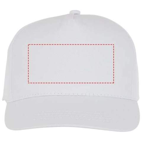 De Hades 5 panel cap is gemaakt van 175 g/m² katoenen twill, dat niet alleen duurzaam is maar ook zacht en ademend aanvoelt. De geborduurde oogjes zorgen voor optimale ventilatie, zodat je koel en comfortabel blijft tijdens je avonturen. Het gestructureerde voorpaneel voegt een vleugje verfijning toe, waardoor het een ideale keuze is voor zowel casual als actieve kleding. Met een hoofdomtrek van 58 cm belooft hij een pasvorm op maat voor verschillende hoofdmaten. De stoffen klittenbandsluiting kan moeiteloos worden versteld voor de perfecte pasvorm. Met de katoenen details aan de binnenkant die een extra laagje comfort toevoegen, is deze pet het perfecte accessoire voor elke gelegenheid.