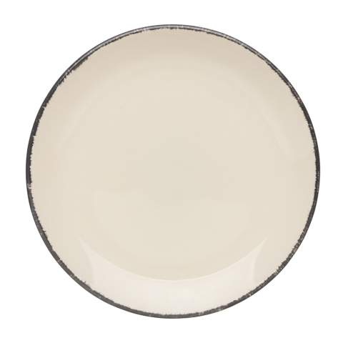 Set a beautiful and welcoming table with these gorgeous ceramic plates! The Ukiyo dinner plates are ideal to beautifully present your dishes. The plate has a beautiful neutral colour with black detailed edges and will suit most homes. Combine the dinner plate with other plates and bowls from Ukiyo to create a unique and personal table setting. The product is microwave and dishwasher safe and comes in a 2pc giftbox. Dimensions: dia.: 27 cm.