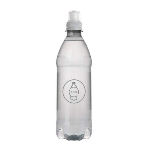 500 ml natuurlijk bronwater in een gladde R-PET fles met sportdop.