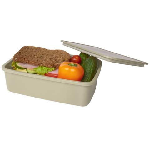 The 800 ml Dovi lunch box is made of 100% recycled plastic, making it a sustainable and on-trend choice. Comes with an elastic band closure, keeping the lid securely in place for when on the go.