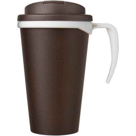 Mug isotherme à double paroi avec couvercle anti fuites à visser. Le couvercle permet d'éviter les fuites et se fixe sans silicone. Vous pouvez mélanger et assortir les couleurs pour créer le mug parfait. Fabriqué au Royaume-Uni. Livré dans une boîte cadeau blanche. Sans BPA. Conforme à la norme EN12875-1. Peut aller au lave-vaisselle et au micro-ondes.