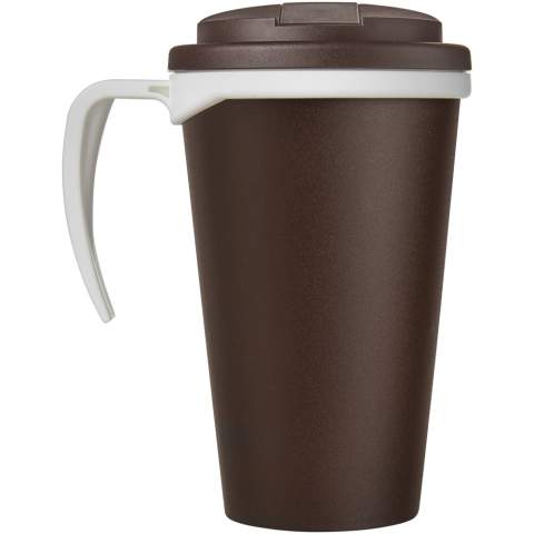 Mug isotherme à double paroi avec couvercle anti fuites à visser. Le couvercle permet d'éviter les fuites et se fixe sans silicone. Vous pouvez mélanger et assortir les couleurs pour créer le mug parfait. Fabriqué au Royaume-Uni. Livré dans une boîte cadeau blanche. Sans BPA. Conforme à la norme EN12875-1. Peut aller au lave-vaisselle et au micro-ondes.