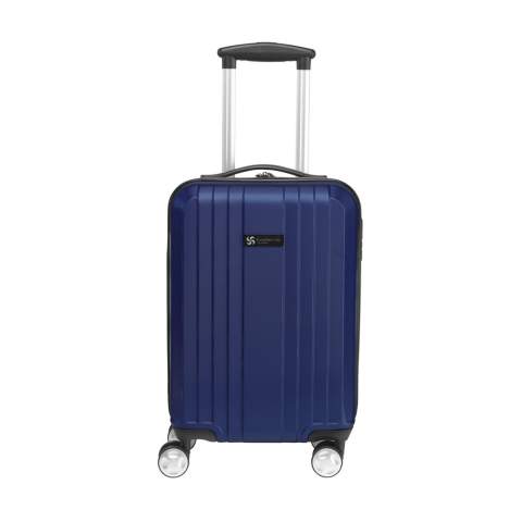 Trendy, lichtgewicht trolley van 100% ABS in metallic look. Met ruim hoofdvak, 4 dubbele zwenkwielen, uitschuifbare handgreep en cijferslot. Inhoud ca. 35 liter.