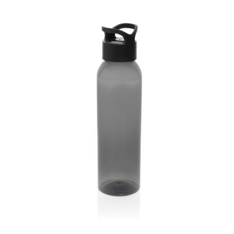 BPA-freie und wiederverwendbare Wasserflasche aus recyceltem Material, mit Trage-Schraubverschluss. Diese Wasserflasche ist perfekt für das Fitnessstudio. Der Körper der Flasche ist aus 100% RCS-zertifiziertem RPET hergestellt. Die RCS-Zertifizierung gewährleistet eine vollständig zertifizierte Lieferkette für die recycelten Materialien. Nur von Hand waschen. Dieses Produkt ist nur für kalte Getränke geeignet. Gesamter recycelter Inhalt: 99%, bezogen auf das Gesamtgewicht des Artikels. BPA-frei. Fassungsvermögen 650ml. Plastikfrei in Papier eingeschlagen.