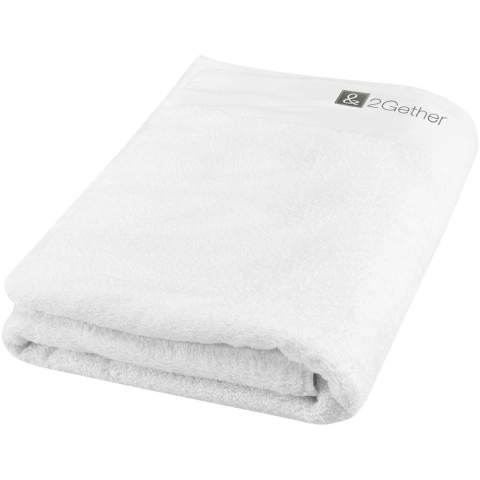 High quality and sustainable 550 g/m² towel that is delightfully thick, silky, and super soft to the skin. This item is certified STANDARD 100 by OEKO-TEX®. It guarantees that the textile product has been manufactured using sustainable processes under environmentally friendly and socially responsible working conditions and is free from harmful chemicals or synthetic materials. Available in a variety of beautiful colours to refine any home or hotel bathroom. The towel is dyed with a waterless dyeing process that reduces freshwater demand and prevents the large volumes of polluted water that are typical of water-based dyeing processes. Towel size: 70x140 cm. Made in Europe. 