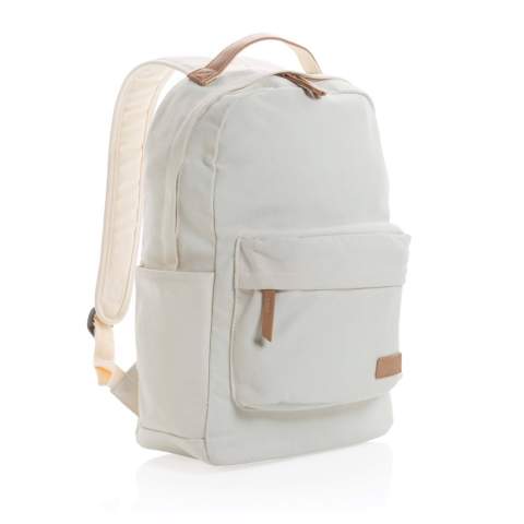 Diese 16oz. Rucksack aus recyceltem Canvas ist ein Klassiker für den täglichen Gebrauch. Er verfügt über ein gepolstertes 14-Zoll-Laptopfach und eine geräumige Vorder- und Rückentasche für Ihre anderen täglichen Utensilien. Zudem werden 2% des Erlöses jedes verkauften Impact-Produkts an Water.org gespendet. Zusammensetzung 60% recycelte Baumwolle und 40% recycelter Polyester. Das Futter aus 150D recyceltem Polyester.<br /><br />FitsLaptopTabletSizeInches: 14.0<br />PVC free: true