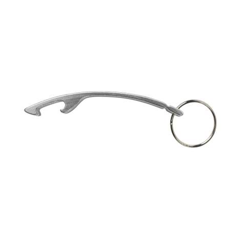 Sleutelhanger met aluminium opener.